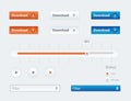 Vector design ui kit for webdesign Royalty Free Stock Photo