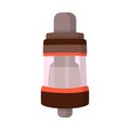 Isolated object of vaporizer and electronic sign. Collection of vaporizer and smoking vector icon for stock.