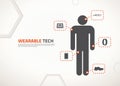 Vector design for wearable technology Royalty Free Stock Photo