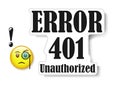Error 401 unauthorized