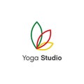 Vector Designs Yoga Studio, Logo Designs Royalty Free Stock Photo