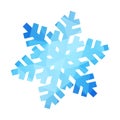 Vector desing isolated snowflake Royalty Free Stock Photo