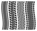 vector detailed tire prints