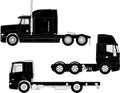 Truck silhouettes