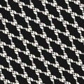 Vector diagonal mesh seamless pattern. Modern black and white nautical texture Royalty Free Stock Photo