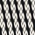 Vector diagonal ropes seamless pattern. Black and white geometric nautical texture. Royalty Free Stock Photo