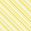 Vector diagonal stripes pattern. Simple yellow and white lines seamless texture Royalty Free Stock Photo