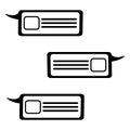 Vector dialog box template.