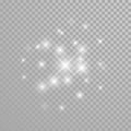 Vector diamond glitter sparkles splatter Royalty Free Stock Photo
