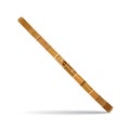 Vector didgeridoo, traditional australian wind musical instrument