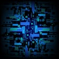 Vector digital computer circuit abstract background, matrix algorithm concept Royalty Free Stock Photo