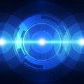 Vector digital sound wave technology, abstract background Royalty Free Stock Photo