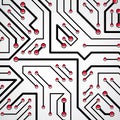 Vector digital technology background with circuit board elements Royalty Free Stock Photo
