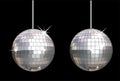 Vector disco ball set Royalty Free Stock Photo