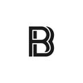 Letter B digital business Logo Royalty Free Stock Photo