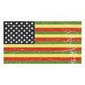 Vector distressed Illustration for African American community: variant of African American flag isolated.