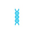 Vector DNA icon flat Royalty Free Stock Photo