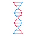 Vector DNA molecule, structure with chromosomes. Helix spiral with genetic code. Molecular biology andgenetic engineering studies