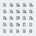 Vector document / file icons set