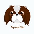 Vector dog Japanese chin