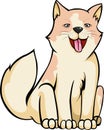 vector Dog smile illustration Royalty Free Stock Photo