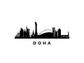 Vector Doha skyline.