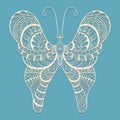 Vector Doodle Butterfly,