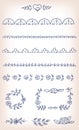 Vector doodle elements Royalty Free Stock Photo