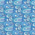Vector doodle pattern. Fashion seamless background. For textile fabric or packaging design Royalty Free Stock Photo