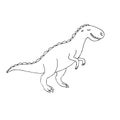 Vector doodle sketch tyrannosaur rex dinosaur Royalty Free Stock Photo
