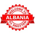 Vector Doodle of WELCOME TO COUNTRY ALBANIA . EPS8 .