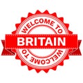 Vector Doodle of WELCOME TO COUNTRY BRITAIN . EPS8 .