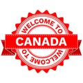 Vector Doodle of WELCOME TO COUNTRY CANADA . EPS8 .