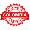 Vector Doodle of WELCOME TO COUNTRY COLOMBIA . EPS8 .