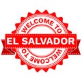 Vector Doodle of WELCOME TO COUNTRY EL SALVADOR . EPS8 .