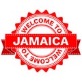 Vector Doodle of WELCOME TO COUNTRY JAMAICA . EPS8 .