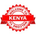 Vector Doodle of WELCOME TO COUNTRY KENYA . EPS8 .