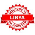 Vector Doodle of WELCOME TO COUNTRY LIBYA . EPS8 .