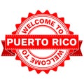 Vector Doodle of WELCOME TO COUNTRY PUERTO RICO . EPS8 .