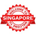 Vector Doodle of WELCOME TO COUNTRY SINGAPORE . EPS8 .