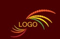 Vector dotted colorful logo Royalty Free Stock Photo