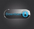 Vector download glass button Royalty Free Stock Photo