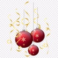 Vector drawing. Festive Christmas decoration. Christmas concept