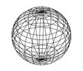 Drawing sphere, globe.