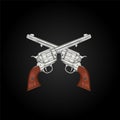 Vector drawing of a gun Royalty Free Stock Photo