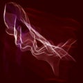 Abstract, soft smoke form. Permeation symbol