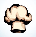 Vector drawing. Old chef hat