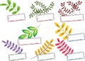 Vector drawing plants set Royalty Free Stock Photo