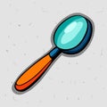 Vector drawn image of isolated magnifying glass Royalty Free Stock Photo