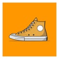 Vector drawn sport shoes, sneakers for summer Royalty Free Stock Photo